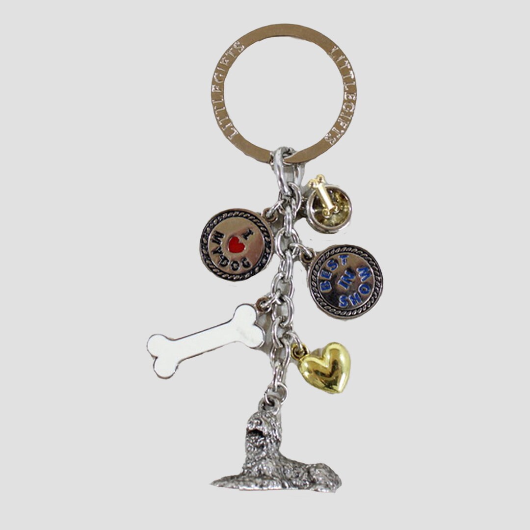 Charm Keyring Old English Sheepdog