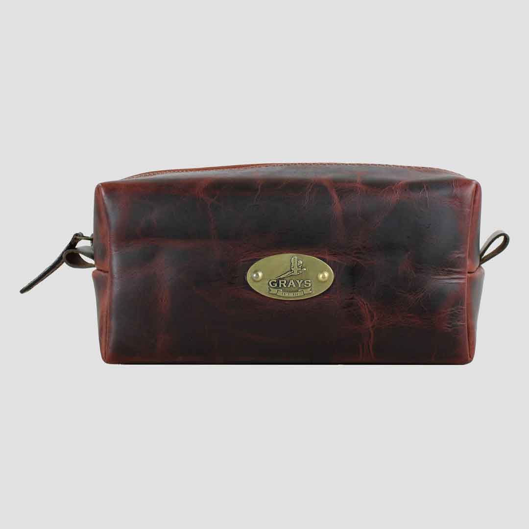 Croxall Leather Wash Bag