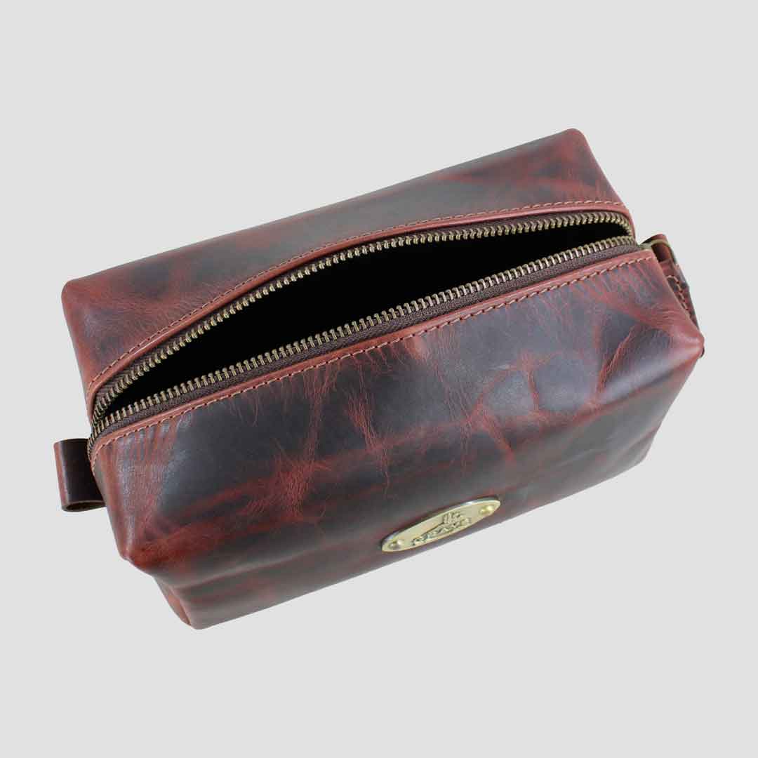 Croxall Leather Wash Bag